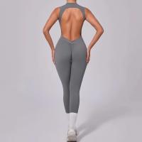 Conjunto de gimnasio de una pieza, ropa de yoga, traje deportivo, pellets Fiess, trajes de entrenamiento elásticos para mujer - details 30
