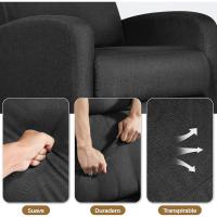 Sillón de Masaje Silla Relax Butaca Sofá Ajustable de Relajación con Función Reclinable para Sala de Estar y Dormitotio Gris - details 44