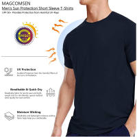 MAGCOMSEN Upf 50+ Verano Camiseta Manga Corta Hombre Protección UV Secado Rápido Performance Tees - details 12