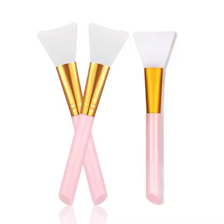 Cepillo de silicona suave para mascarilla Facial, herramienta aplicadora de barro, loción corporal sin pelo y mantequilla corporal, 3 piezas - 1