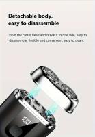 Miniafeitadora portátil de doble cabezal para Barba, afeitadora desmontable con cuchilla suave y cómoda, 1 unidad - details 7