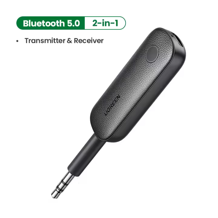 UGREEN Transmisor Receptor Adaptador Bluetooth 5.0 Transmisor 2 en 1 Conector de audio 3,5 mm para TV PC Amplificador de automóvil - 1