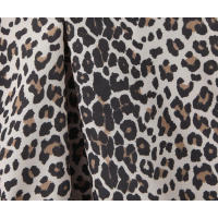 Vestido Mini de Verano con Estampado de Leopardo Manga Abullonada, Cuello en V, Lazo, Moda para Mujeres 2025 - details 4