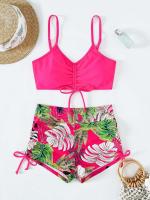 Bikinis con cordón frontal, cintura alta para mujer, bañadores de mujer, bañador para nadar, ropa de playa 2025 - details 50