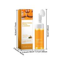 Yaper 2 piezas de espuma para lavado de cara, limpieza profunda y exfoliante, limpiador facial de cúrcuma con cepillo. - details 7