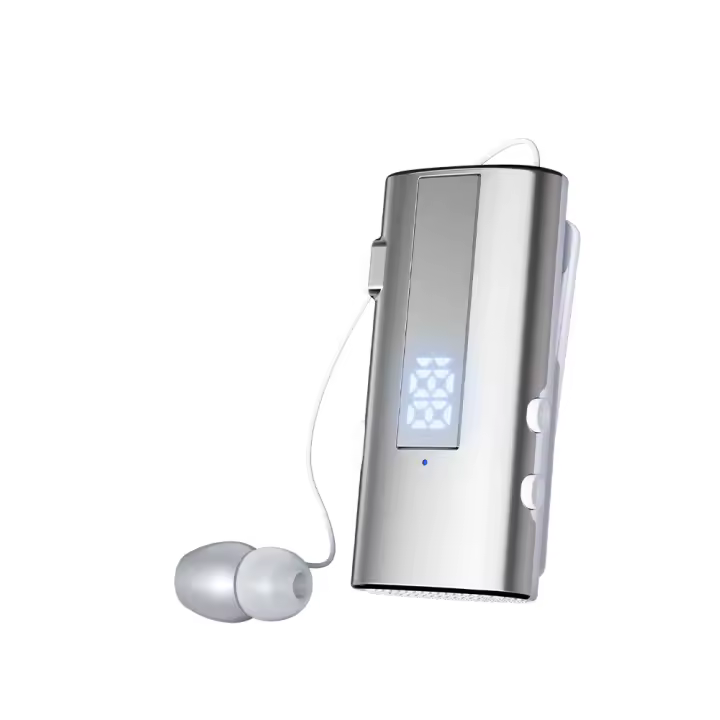 K92 Lavalier Business Auriculares inalámbricos Bluetooth 6,0 llamadas/música 30-50 horas recordatorio de vibración micrófono auriculares con cancelación de ruido - 1