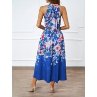 2025 Verano Europa Y Los Estados Unidos Las Mujeres Nueva Moda Cuello De Impresión De La Cintura Delgado Vestido Femenino - details 18