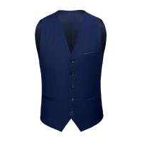 M-6XL de lujo a la moda de gama alta de Color sólido para hombre, traje informal de negocios oficial, chaleco para novio, vestido de boda, abrigo de cintura para fiesta - details 12