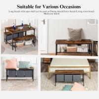 Mesa de Comedor de Estilo Industrial Marco de Acero y Madera 2 L100 cm Ideal para 4 Personas - details 5