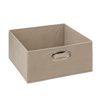 Caja de almacenamiento de tela - Cesta organizadora plegable - Beis- 5 FIVE - Varios Tamaños - details 1