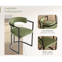 2 Sillas de Cocina con Reposabrazos, Sillas de Salón Modernas con Patas Metálicas Sillas de Descanso Simples para Hogar/Restaurante - details 16