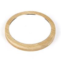 Espejo cosmético de madera redondo portátil, espejo de maquillaje portátil para estudiantes, espejo pequeño de princesa, 1 unidad - details 1