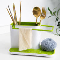 Organizador de utensilios para fregadero de cocina, estante de almacenamiento de escurridor, soporte de esponja, caja de drenaje, accesorios de cocina, el más nuevo - details 2