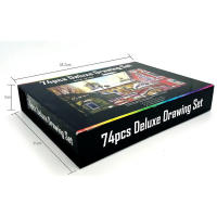 Juego de lápices de colores al óleo para dibujo de estudiantes, suministros de arte profesional para artistas, 74 piezas - details 14