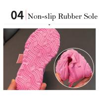 Zapatos deportivos de marca para niños, zapatillas transpirables de malla para niñas, zapatillas informales rosas para estudiantes, zapatillas antideslizantes para correr para niños - details 5