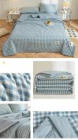 Bonenjoy, 1 unidad, edredón de verano, edredón de estilo a cuadros, edredón fino suave, manta acolchada para habitación de niños y adultos (sin funda de almohada) - details 8