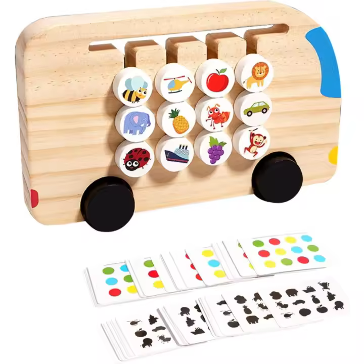 Juego de combinación de colores para niños, juego educativo de sombra para niños, juego de aprendizaje de color para 3 +, juguete - 1