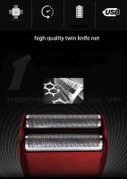 Kemei-Afeitadora eléctrica inalámbrica para hombre, máquina de afeitar con cuchilla flotante, recortadora emergente, recargable, KM-1123 - details 1