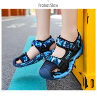 Sandalias de playa de verano para niños, sandalias deportivas antideslizantes transpirables, zapatos de playa para exteriores para niños, zapatos de seguridad planos suaves con punta cerrada - details 16
