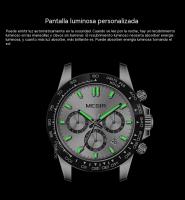 Reloj de Cuarzo para Hombres Pulsera de Acero Deportivo de Seis Agujas - details 7