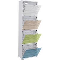 Organizador de Zapatos de Cuerpo Zapatero con 2 Cestas Metálicas Colorado en Blanco - details 13