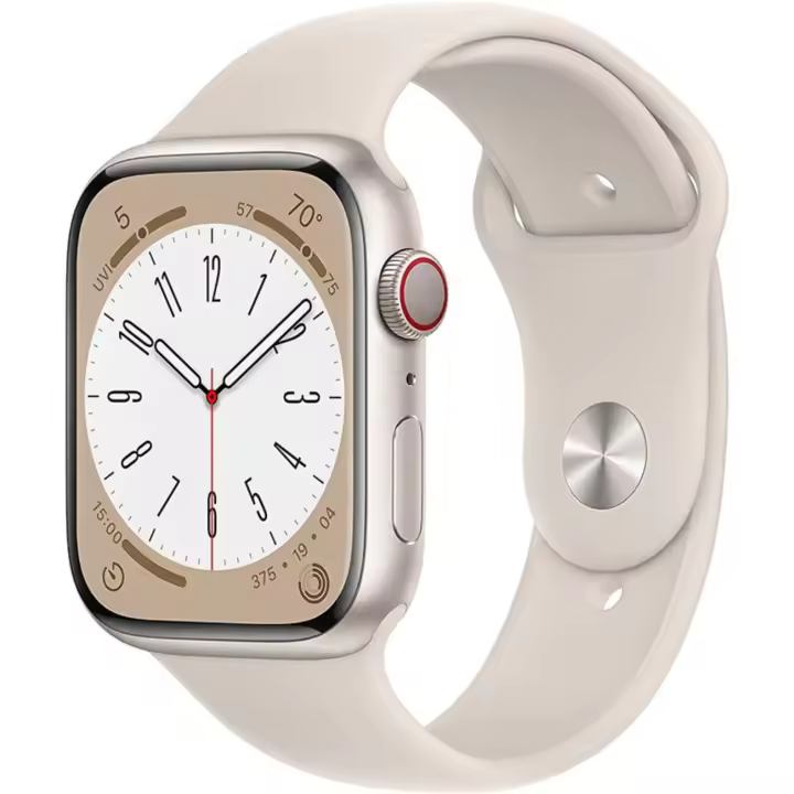 Apple Watch Series 8 GPS Cellular Ca 45mm aluminio con correa deportiva Polarstern - 1