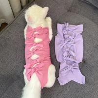 Traje de recuperación de cirugía de gato transpirable, Onesies femeninos, castración de gatito, ropa de recuperación de heridas abdominales, trajes - details 2