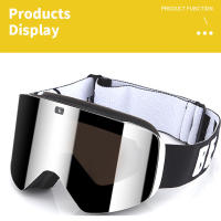 Gafas magnéticas polarizadas de doble capa para hombre y mujer, lentes de esquí antiniebla, UV400, para Snowboard, novedad de 2024 - details 33