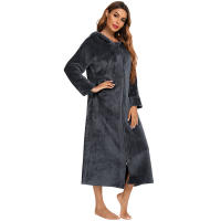 Bata holgada de lana para mujer, ropa de casa cálida - details 25