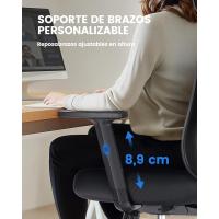 Oficina Ergonómica con Soporte Lumbar, Reposacabezas 2D, Reposabrazos Ajustable, Cojín Mejorado, Inclinación de 130 ° , Silla para Oficina en Casa - details 7