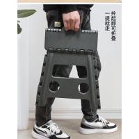 Taburete plegable de plástico brillante para el hogar, taburete pequeño portátil para exteriores, banco pequeño grueso para niños y adultos - details 3