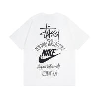2025 Camisas casuales básicas de moda de verano, camisetas holgadas de algodón puro para hombres y nuevas camisas de manga corta para parejas con estampados de logotipos en la parte delantera - details 1