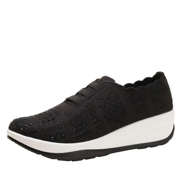 Sandalia Flyknit Sports 2025 nueva edición de malla para mujer, zapatos informales ligeros de fondo suave para otoño - 1