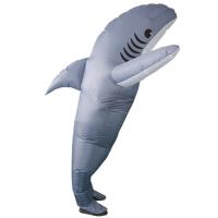 Disfraz de tiburón para adultos, traje inflable divertido para llevar, traje gordo, accesorios de Cosplay de dibujos animados para Halloween - details 4