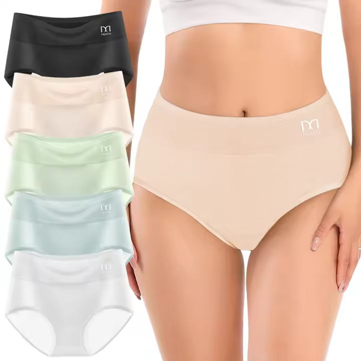 5 piezas de ropa interior cómoda, transpirable y fresca para mujer. - 1