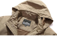 Chaifenko Men's Lightweight Jacket Impermeable con Capucha Parador de Viento Cierre de Cremallera - details 8