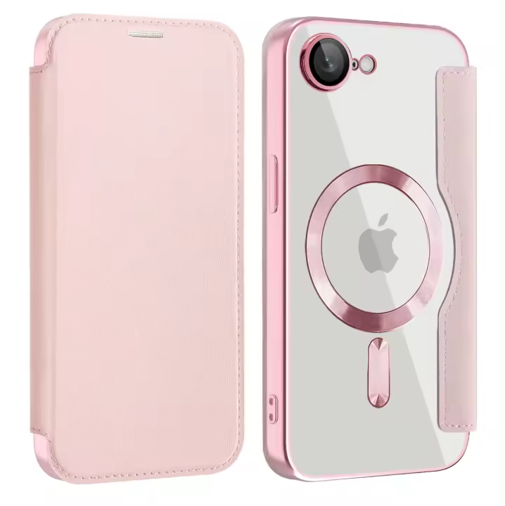 Funda Protectora Gaanoplastia para iPhone 16e Plus Estilo Cuero Magnético con Función Antirrobo - 1