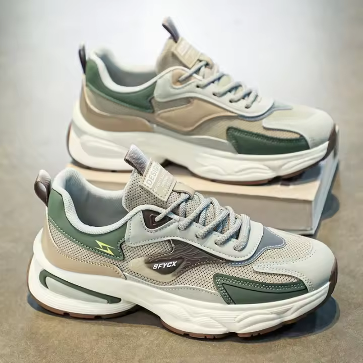 Nuevos Zapatos Deportivos De Malla transpirables Para Hombre, Zapatos Casuales Antideslizantes De Suela Gruesa, Modernos Y versátiles - 1