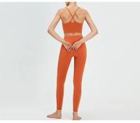 Mallas sin costuras de cintura alta para mujer, pantalones elásticos de Yoga, ropa de gimnasio informal - details 13