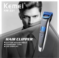Kemei-cortadora de pelo inalámbrica para hombre, Kit de aseo profesional, eléctrico, recargable, 0,4-8,5mm, 19 longitudes ajustables - details 0