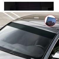 Parabrisas automotriz, película solar resistente a los rayos UV, privacidad, aislamiento, ventanas, viseras, pegatinas teñidas de PVC transparente de 140x25cm - details 1
