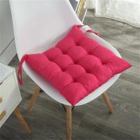 Cojín de silla liso, alfombra cuadrada de algodón, relleno suave, para asiento de oficina, hogar o coche, jardín - details 1