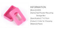 Recipiente de Almacenamiento Reciclable KADS para Polvo de Lentejuelas de Uñas Organizador de Polvo de Pigmentos Herramienta de Manicura Portátil - details 1