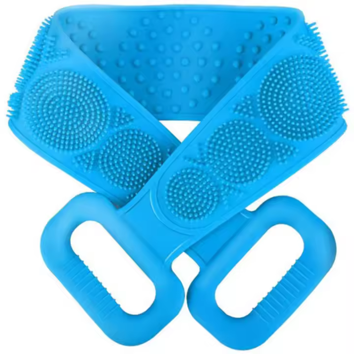 2 X Espalda para Ducha Fácil de Limpiar Exfoliar Cepillo de Baño Depurador de Cuerpo Femenino de Silicona - 1