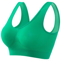 Women solid color fitness sports bra top gym yoga athletic tight workout soft brassiere padded - details 38