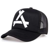 Gorras de béisbol de malla triangular en relieve para mujer, gorras Snapback de malla transpirable, gorras deportivas informales rojas y negras, gorra Unisex para hombre y pesca - details 3