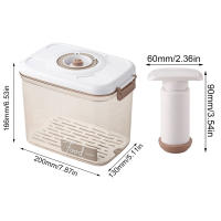 Caja De Almacenamiento De Alimentos Con Placa De Drenaje Removible Contenedor Fresco Airtight Organizador De Nevera Para Frutas Vegetales Pan Snacks - details 8