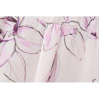 BUNO-blusa de satén para mujer, Tops con estampado Floral, cuello vuelto, camisa de una sola botonadura, camisas holgadas elegantes de manga larga a la moda - details 12