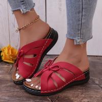 Zapatillas de tacón de cuña para mujer, zapatos de verano - details 4