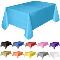 Mantel rectangular desechable, cubierta para mesa de comedor, boda, Navidad, Baby Shower, cumpleaños, banquete, decoración del hogar - details 1